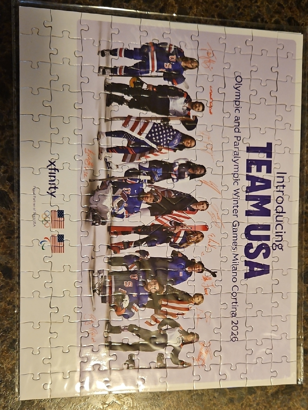 Team USA Winter Games Puzzle - Blue & White